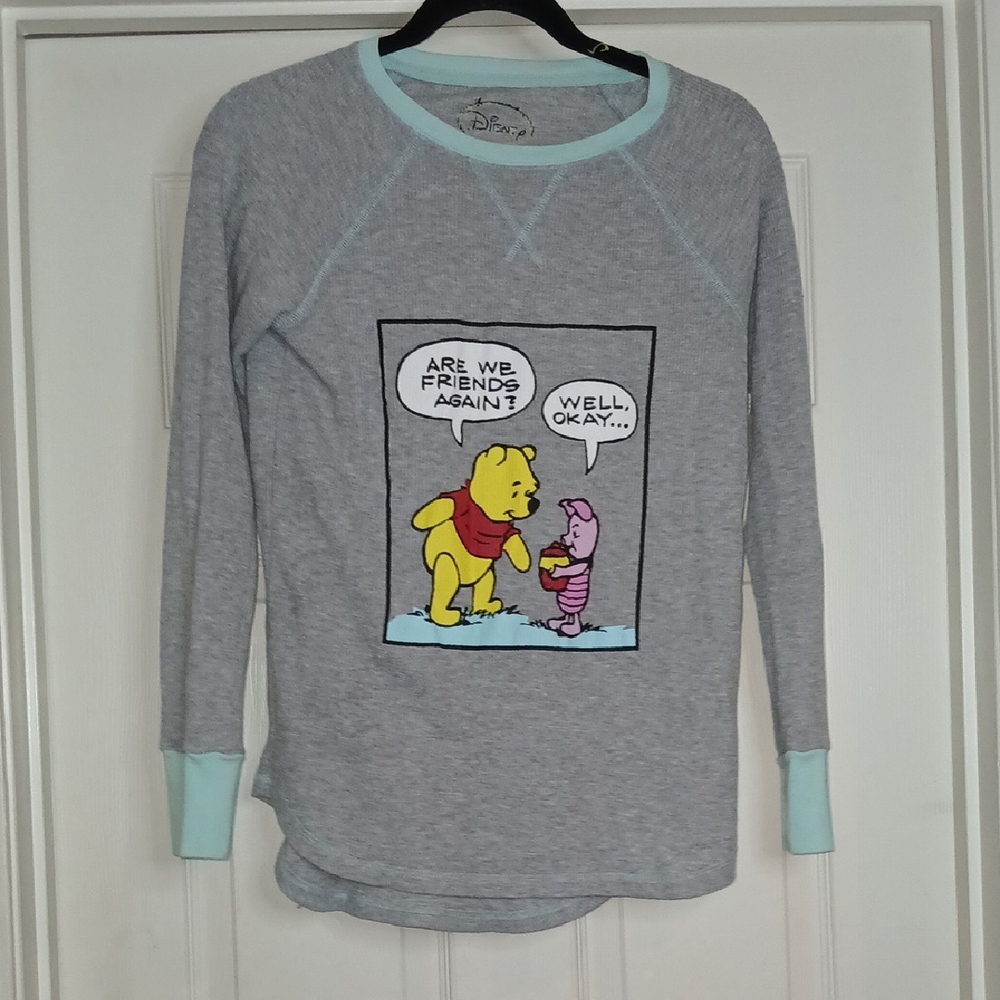 Disney Winnie the Pooh Gray and green pajamas Size Small (4-6) - Picture 6 of 8